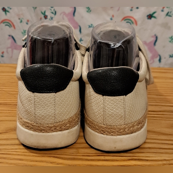 Crown Vintage Adelite Navy & White Jute Boho Neutral Casual Sneaker Shoe SZ 7.5M - Picture 5 of 8